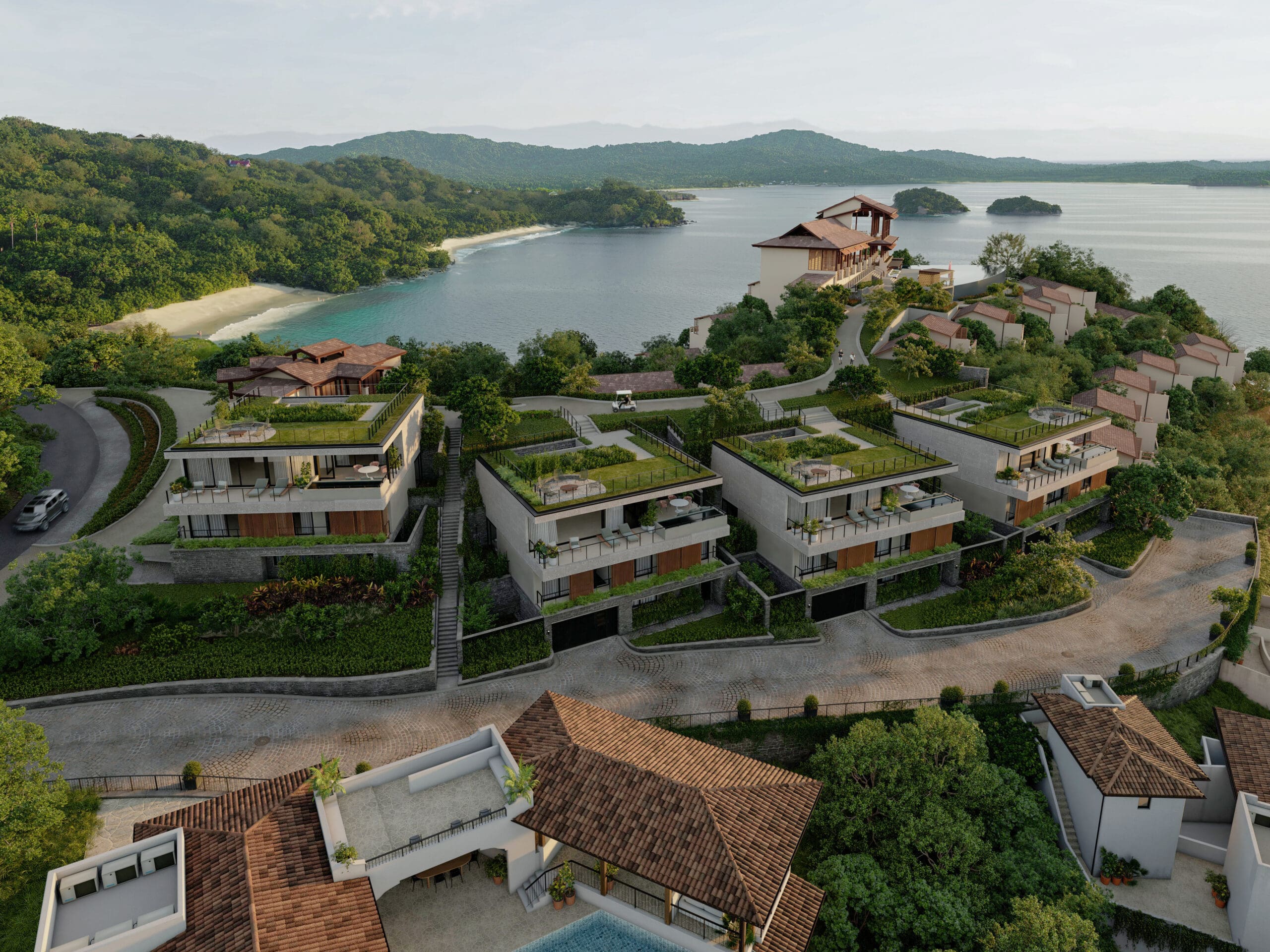 Casa Chameleon Residences House 1, Overlooking the Beach Town of Las Catalinas, Las Catalinas