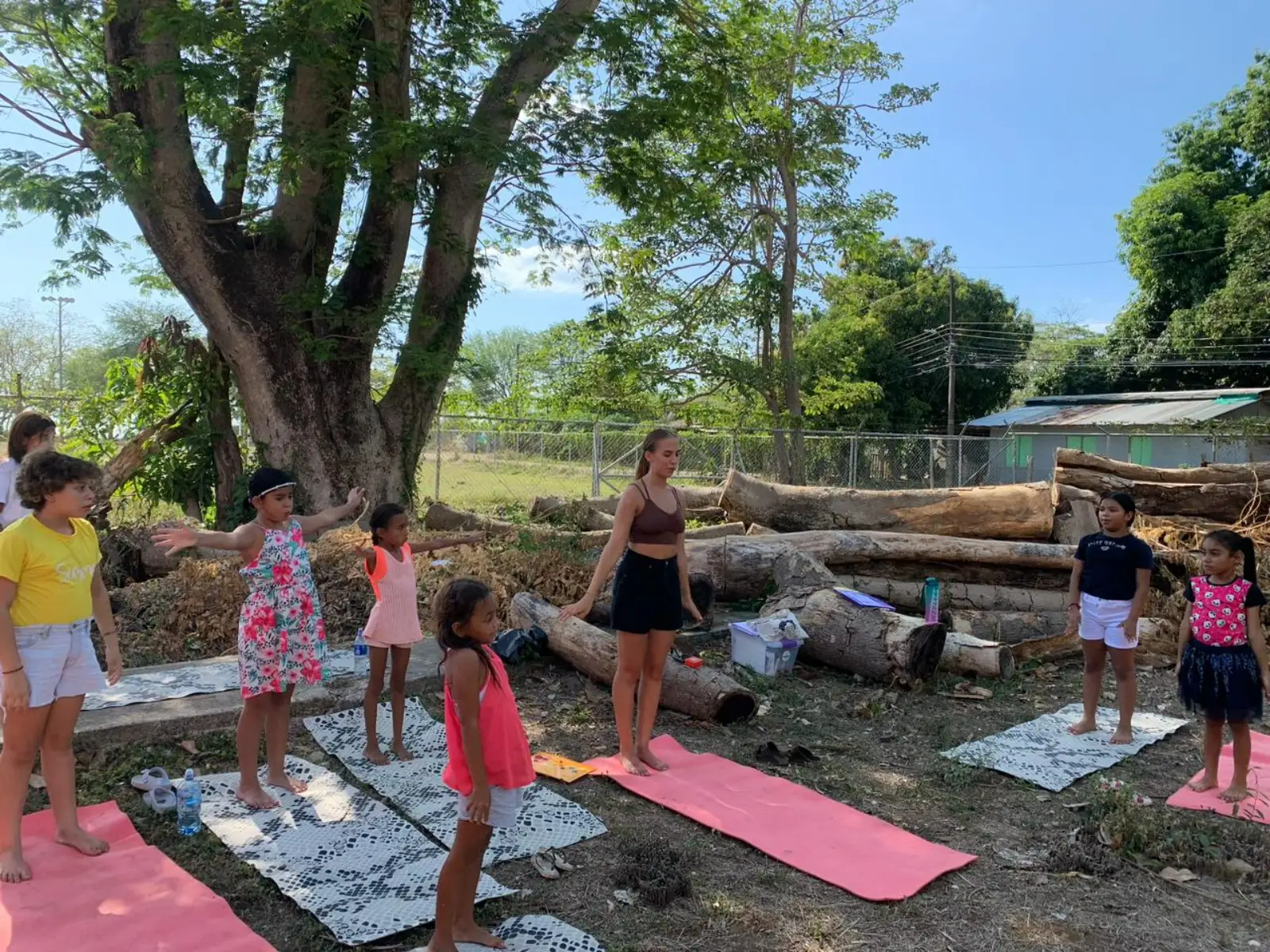 Outdoor yoga and wellness lifestyle activity in Costa Rica