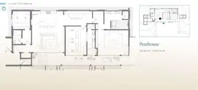 Penthouse condominium floor plan Costa Rica