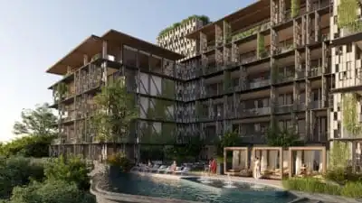 Luxury condominium rendering in Costa Rica