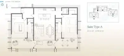 Type A suite floor plan Costa Rica condominium