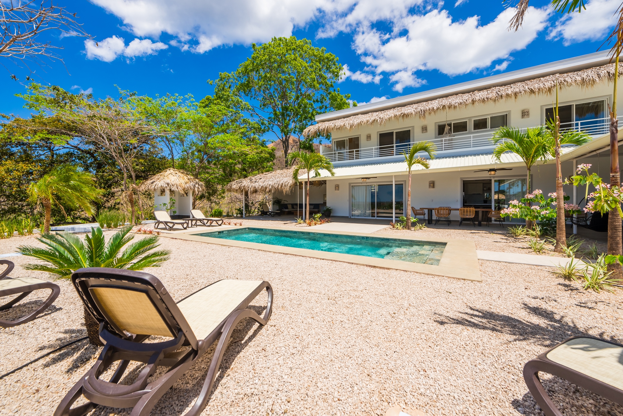 Villa Pacha's pool terrace in Playa Grande