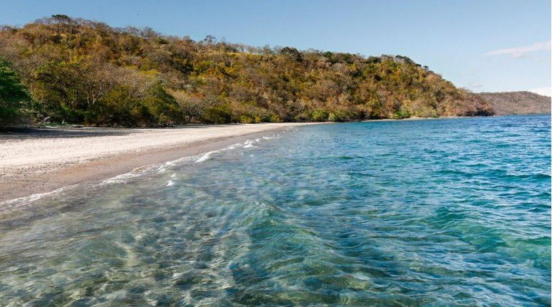 Clear water along the beach at Playa Panama, Guanacaste