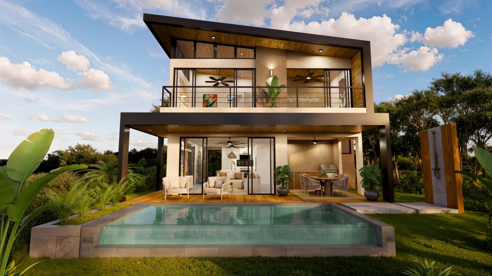 Private home with pool at Serena Blue, render